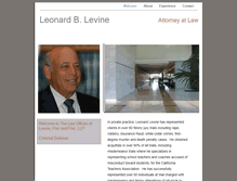 Tablet Screenshot of leonardlevinelaw.com